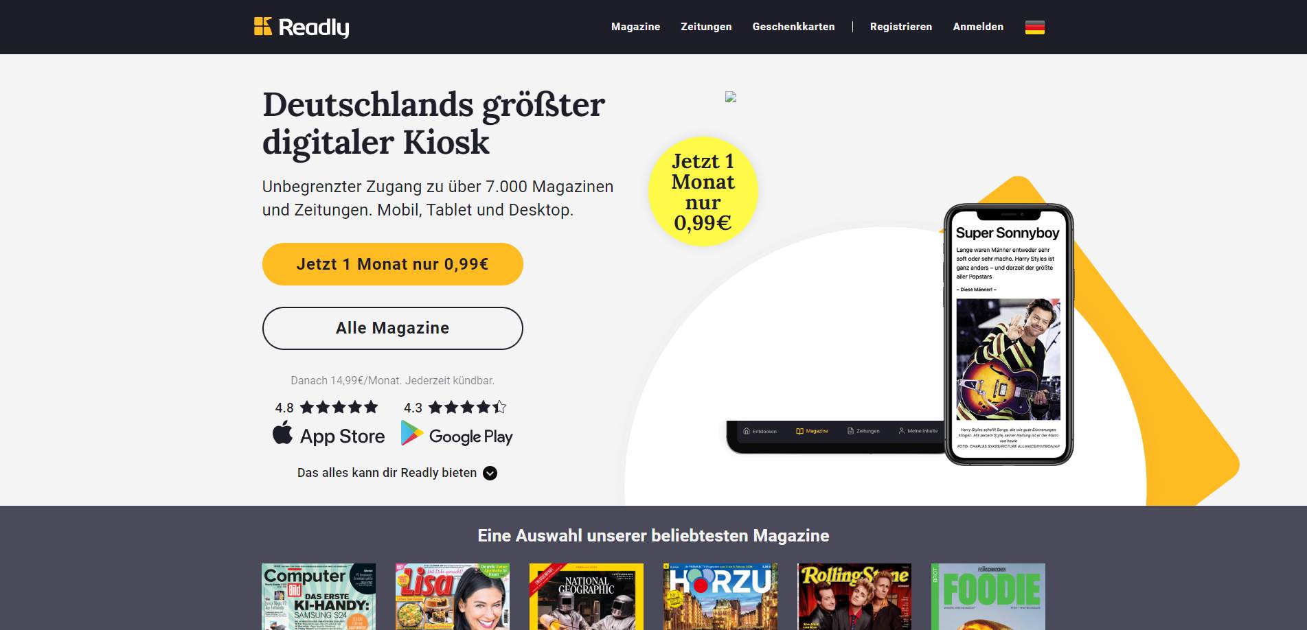 Readly Vorschau