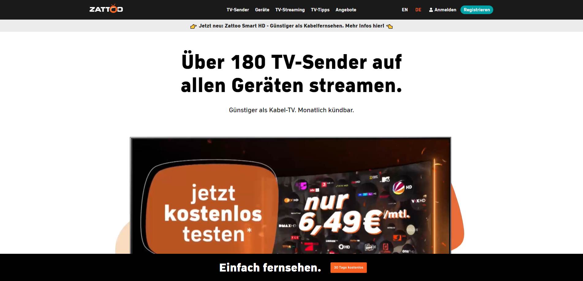 Zattoo Vorschau